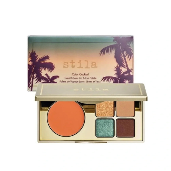 STILA NIB Color Cocktail Tequila Sunrise Travel cheek Lip & Eye Pallet - Picture 3 of 5